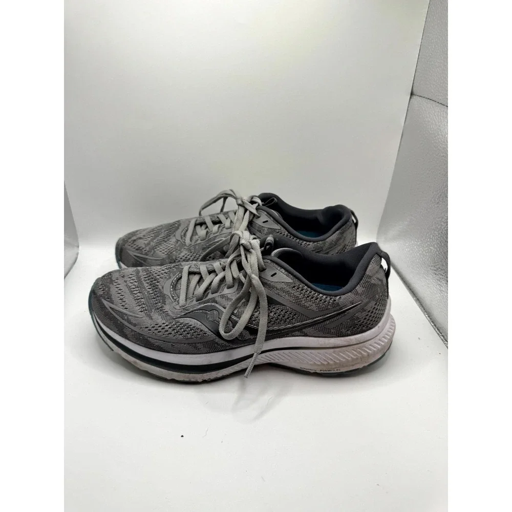 Saucony Omni 21 Wide S10763-20 Womens 8.5 Sneaker Alloy Rainfall Running Shoes